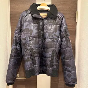 레어품 AVIREX 카모플라쥬 다운 자켓