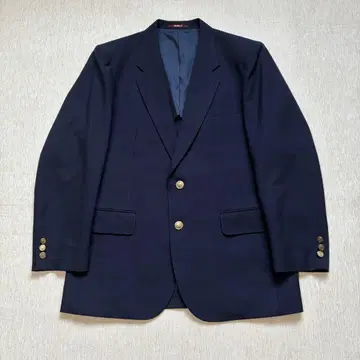 새상품급 네이비 블레이저 골드 버튼 테일러드 자켓 울 네이비 AB6 XL