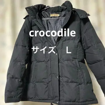 CROCODILE 블랙 L 다운 자켓