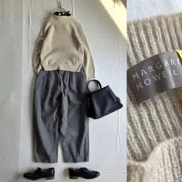 마가렛호웰 보틀넥 니트 울코튼