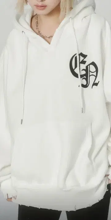 ENVYM 데미지 빅 후디 풀오버 후드티