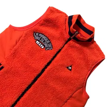 르꼬끄골프 보아 플리스 베스트 하이브리드 충전솜 오렌지 L 새상품급