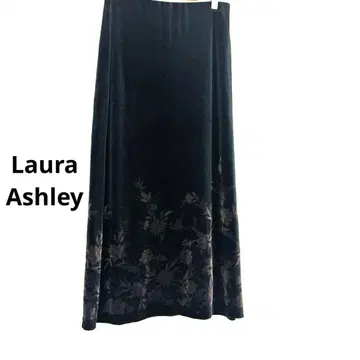 Laura Ashley 벨로아 꽃무늬 스커트 블랙 7 로라 애슐리