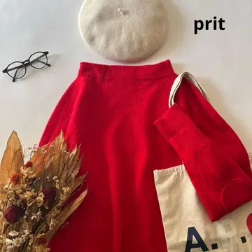 b1794* prit 엘보 패치 모크넥 울 니트