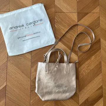 [ 안드레아 카르도네 ] Andrea cardone 가죽 백 골드