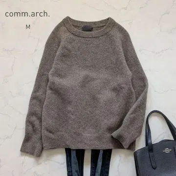 comm.arch. 코무아치 울 니트 차콜 브라운 M 스테디셀러
