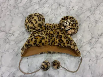 디즈니 팬캡 레오파드 무늬 봉제 인형
