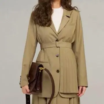 twenties 전화 끊어야 해 자켓 플리츠 벨트 포함