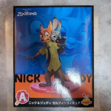 주토피아 닉 주디 셀피 피규어