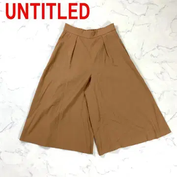 A3981 언타이틀 가우초 팬츠 앵클 기장 브라운 카멜 0