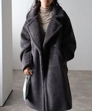 [ 새상품급 ] 피코트 테디 보아 롱 코트