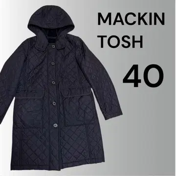 [ 하자 특가 ] 매킨토시 런던 퀼팅 코트 보아 네이비 L