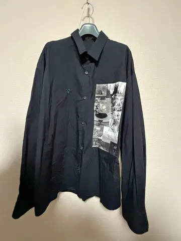 [ 미사용 새상품 ] HARE 에반게리온 콜라보 셔츠 프리 사이즈 블랙