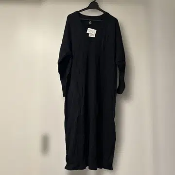 블랙 니트 롱 원피스