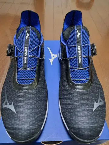 미즈노 골프화 BOA 시스템 블랙/블루