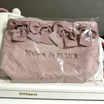 메종 드 플뢰르 핑크매니아 2Way 퍼 리본 백