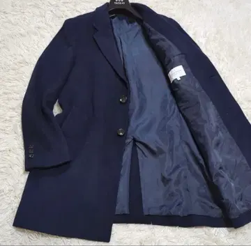 새상품급 UNITED ARROWS 체스터 코트 L 네이비