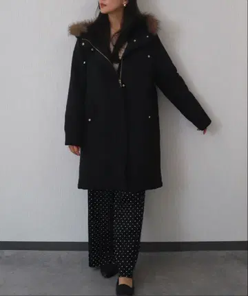 택 포함 새상품 보아 안감 모즈 코트