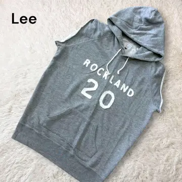 리 슬리브리스 후드티 베스트 맨투맨 코튼 혼방 그레이 M