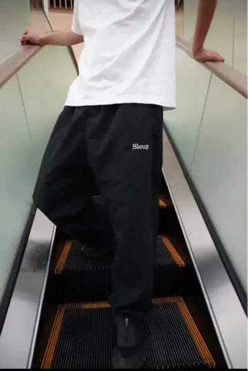 Sloup 블랙 나일론 팬츠