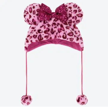 레오파드 무늬 팬캡 미니