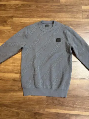 BRIEFING 그레이 스웨터 M 사이즈