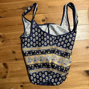 네이비 골드 컬러 무늬 토트백