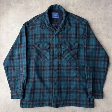 PENDLETON 펜들턴 보드 셔츠 L 사이즈 블루 옴브레
