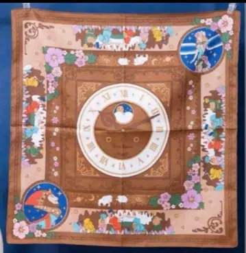 [ 새상품 ] 귀를 기울이면 대형 손수건 옛날 시계