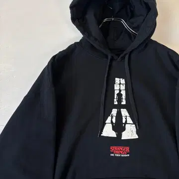 기묘한 이야기 후드 맨투맨 XL 사이즈 블랙 구제 의류