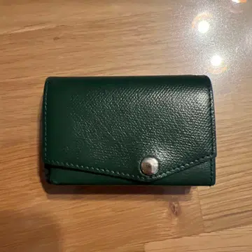 abrAsus 다크 그린 3단 폴더형 지갑