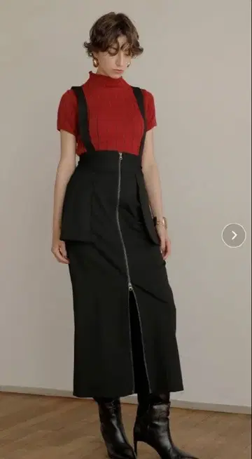 MIELI INVARIANT 서스펜더 스커트