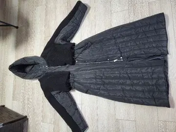 후드 부착 롱 다운 자켓