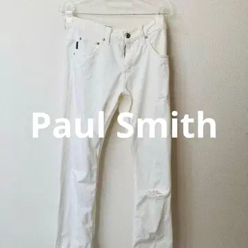 [새상품급] 폴스미스 화이트 데미지 데님