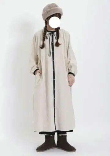 [택 포함] 사만사 모스모 배색 파이핑 바이컬러 원피스