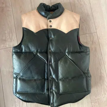 y2 가죽 다운 베스트 새상품급