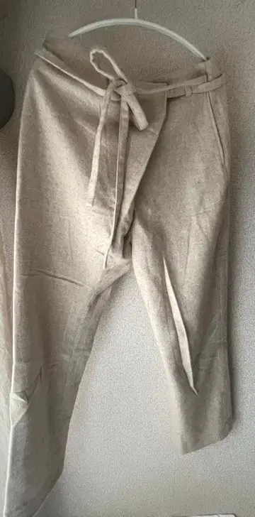 새상품급 스티븐 앨런 울 랩 팬츠 베이지