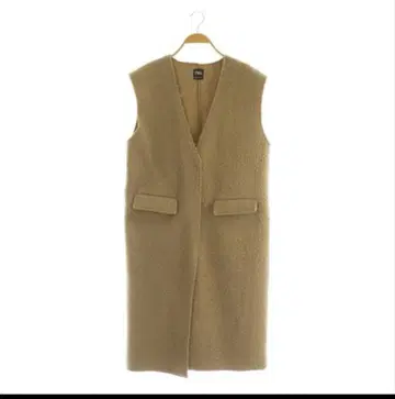 Zara 부클레 니트 오픈 프론트 슬리브리스 롱 베스트 (지레)