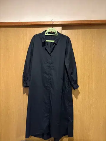 블랙 셔츠 원피스 사이즈 L