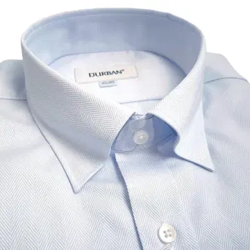 더반 긴팔 셔츠 와이셔츠 색스 헤링본 면 100% 40-80