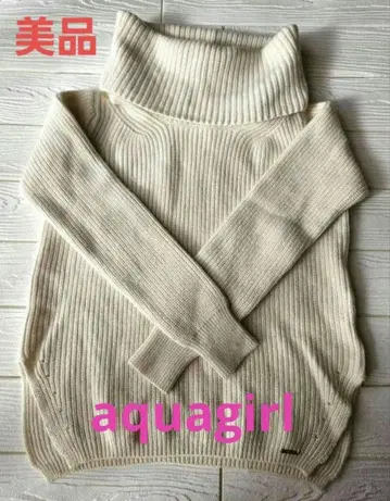 [새상품급] aquagirl 아이보리 니트 스웨터