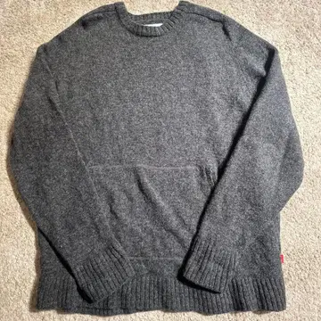 WHIMSY 그레이 니트 스웨터 L