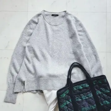 새상품급 저널 스탠다드 캐시미어 100% 니트 크루넥 F 그레이