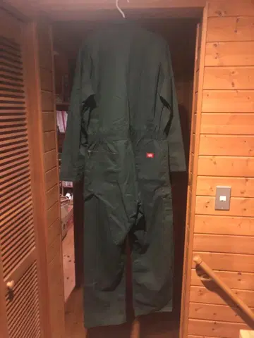 디키즈 그린 오버롤 작업복 42인치 길이: 톨