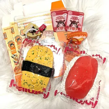 Mellojoy 메로조이 스퀴즈 일식 스시 참치 계란 쪼물쪼물