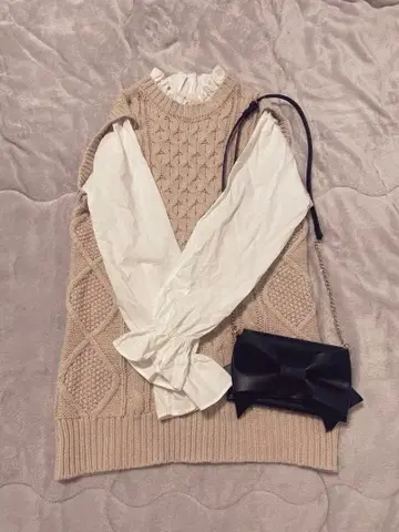 니트 원피스 프릴 달린 데이트 의류