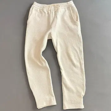 캬바쿠라 울 코튼 더블 페이스 이지 팬츠 화이트 M tm7