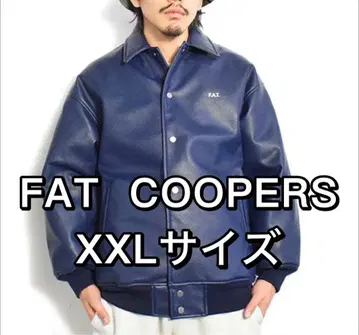 FAT COOPERS 인조 가죽 자켓 XXL 사이즈 블루 새상품급