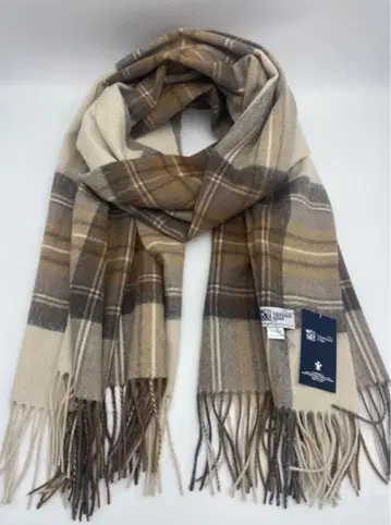 존스턴스 JOHNSTONS 대형 체크 스톨 머플러