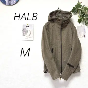 10807 HALB 하르프 후드 부착 자켓 코트 M 아우터 무지